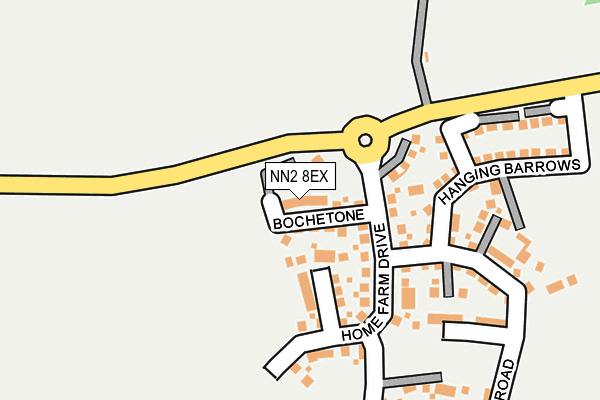 NN2 8EX map - OS OpenMap – Local (Ordnance Survey)