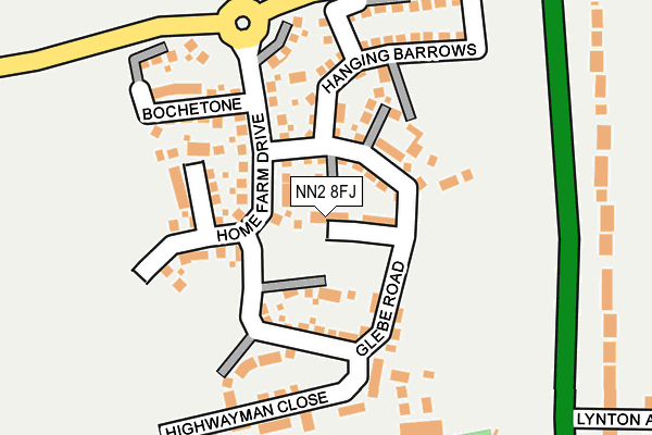 NN2 8FJ map - OS OpenMap – Local (Ordnance Survey)