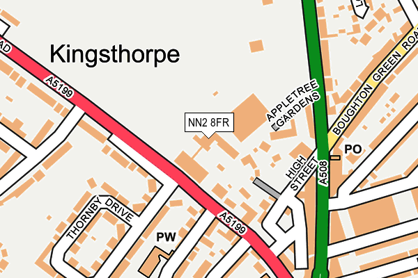 NN2 8FR map - OS OpenMap – Local (Ordnance Survey)