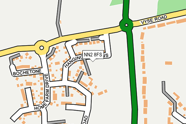 NN2 8FS map - OS OpenMap – Local (Ordnance Survey)