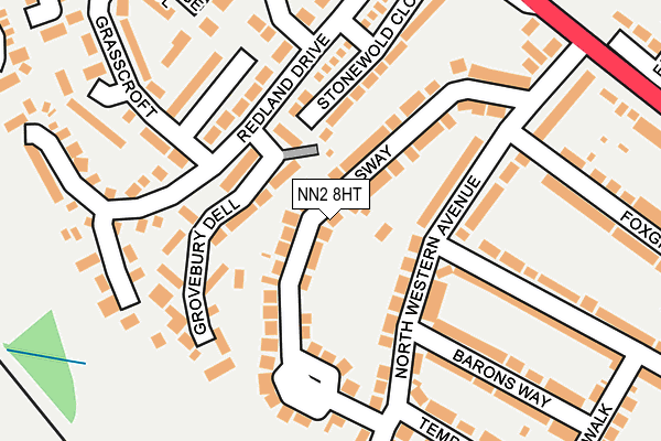 NN2 8HT map - OS OpenMap – Local (Ordnance Survey)