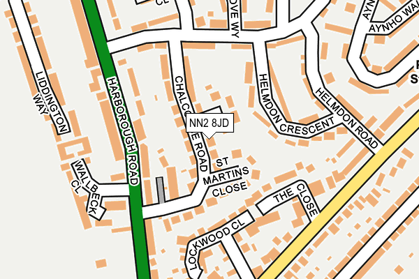 NN2 8JD map - OS OpenMap – Local (Ordnance Survey)
