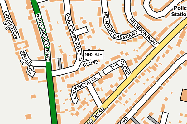 NN2 8JF map - OS OpenMap – Local (Ordnance Survey)