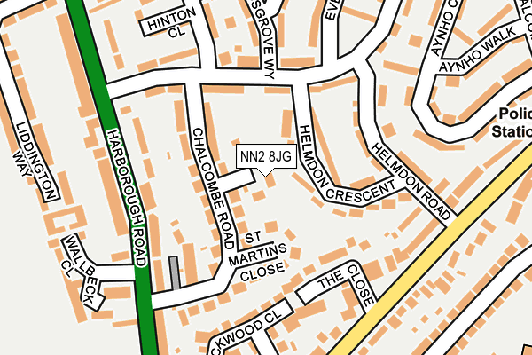 NN2 8JG map - OS OpenMap – Local (Ordnance Survey)