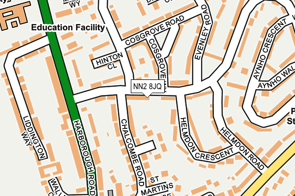 NN2 8JQ map - OS OpenMap – Local (Ordnance Survey)