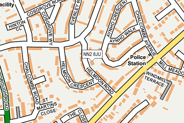 NN2 8JU map - OS OpenMap – Local (Ordnance Survey)