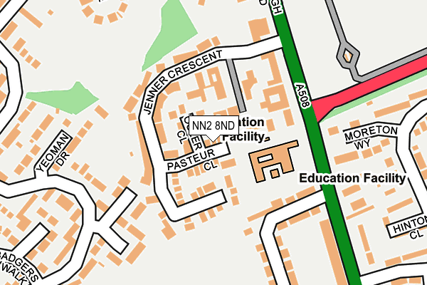 NN2 8ND map - OS OpenMap – Local (Ordnance Survey)