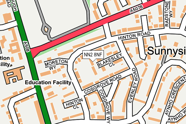 NN2 8NF map - OS OpenMap – Local (Ordnance Survey)