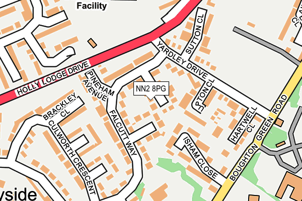 NN2 8PG map - OS OpenMap – Local (Ordnance Survey)