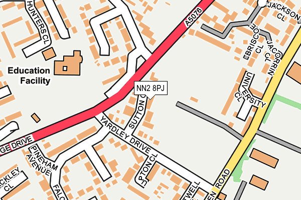 NN2 8PJ map - OS OpenMap – Local (Ordnance Survey)