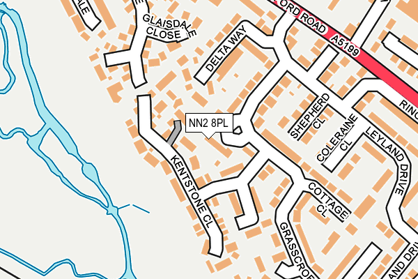 NN2 8PL map - OS OpenMap – Local (Ordnance Survey)