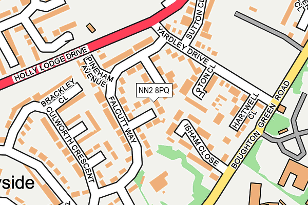NN2 8PQ map - OS OpenMap – Local (Ordnance Survey)