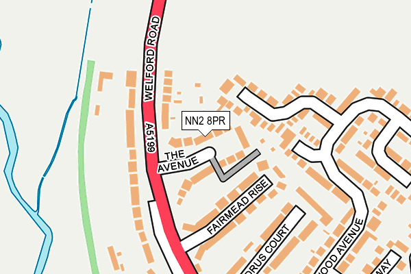 NN2 8PR map - OS OpenMap – Local (Ordnance Survey)