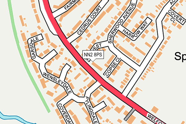 NN2 8PS map - OS OpenMap – Local (Ordnance Survey)