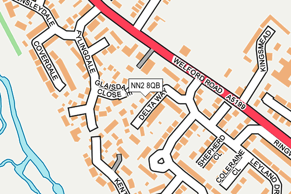 NN2 8QB map - OS OpenMap – Local (Ordnance Survey)