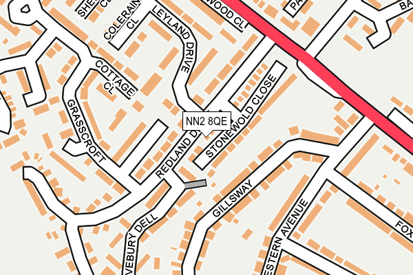 NN2 8QE map - OS OpenMap – Local (Ordnance Survey)