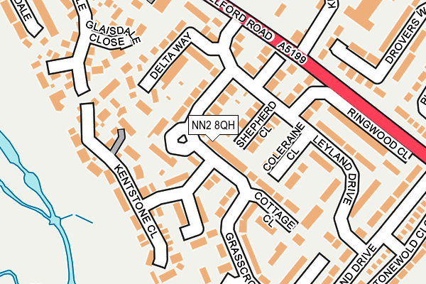 NN2 8QH map - OS OpenMap – Local (Ordnance Survey)