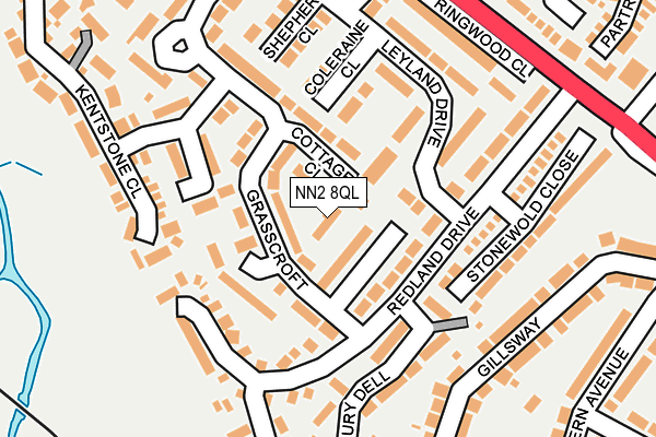 NN2 8QL map - OS OpenMap – Local (Ordnance Survey)
