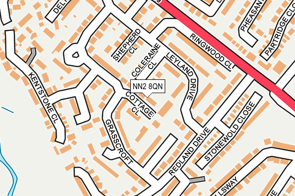 NN2 8QN map - OS OpenMap – Local (Ordnance Survey)