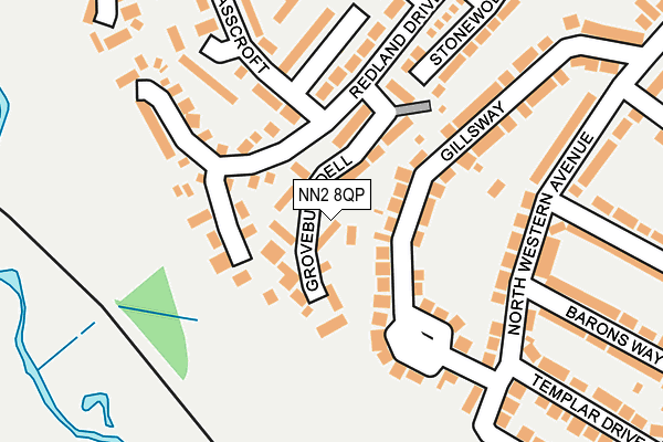 NN2 8QP map - OS OpenMap – Local (Ordnance Survey)