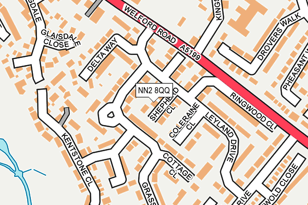 NN2 8QQ map - OS OpenMap – Local (Ordnance Survey)