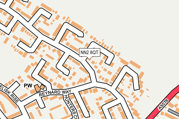 NN2 8QT map - OS OpenMap – Local (Ordnance Survey)