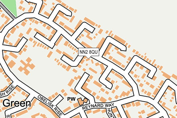 NN2 8QU map - OS OpenMap – Local (Ordnance Survey)