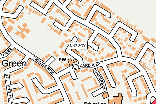NN2 8QY map - OS OpenMap – Local (Ordnance Survey)