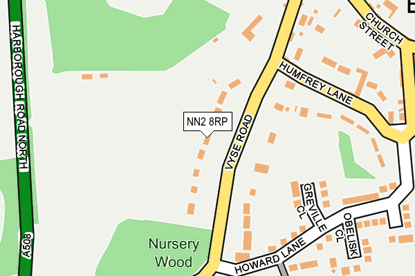 NN2 8RP map - OS OpenMap – Local (Ordnance Survey)