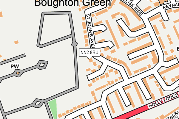 NN2 8RU map - OS OpenMap – Local (Ordnance Survey)