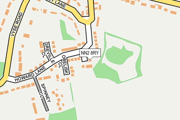 NN2 8RY map - OS OpenMap – Local (Ordnance Survey)
