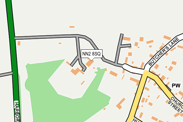 NN2 8SQ map - OS OpenMap – Local (Ordnance Survey)