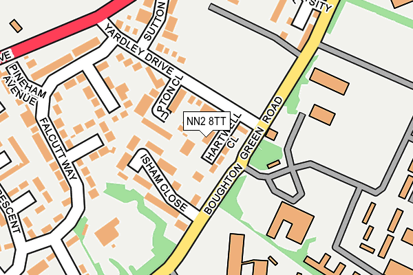 NN2 8TT map - OS OpenMap – Local (Ordnance Survey)