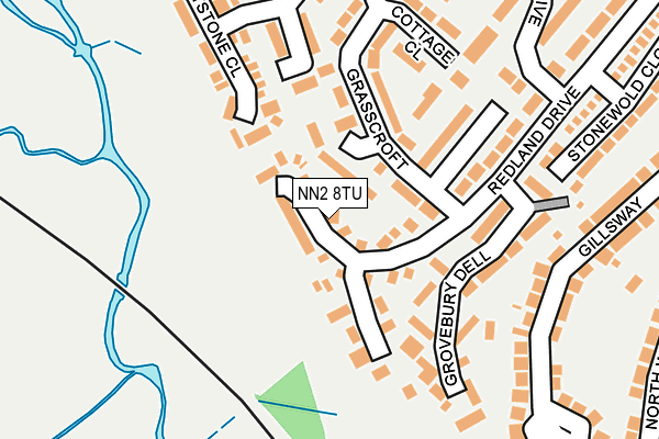 NN2 8TU map - OS OpenMap – Local (Ordnance Survey)
