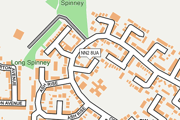 NN2 8UA map - OS OpenMap – Local (Ordnance Survey)