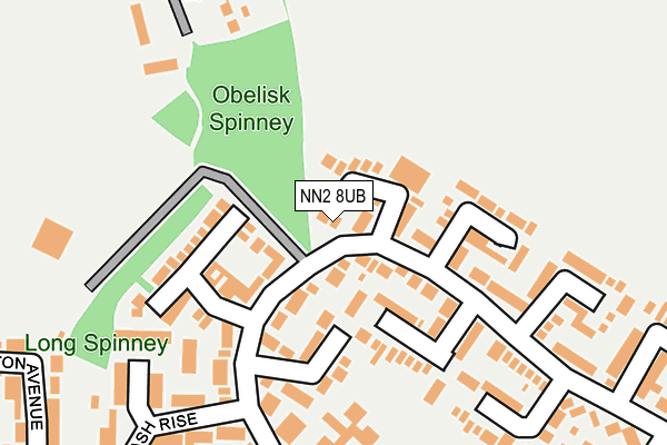 NN2 8UB map - OS OpenMap – Local (Ordnance Survey)