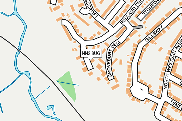 NN2 8UG map - OS OpenMap – Local (Ordnance Survey)