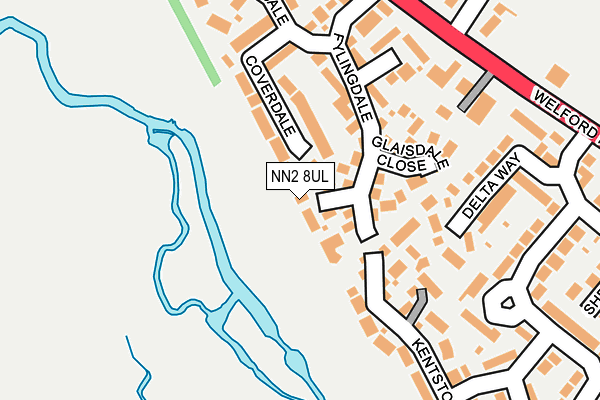 NN2 8UL map - OS OpenMap – Local (Ordnance Survey)