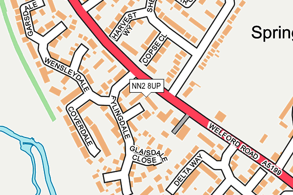 NN2 8UP map - OS OpenMap – Local (Ordnance Survey)