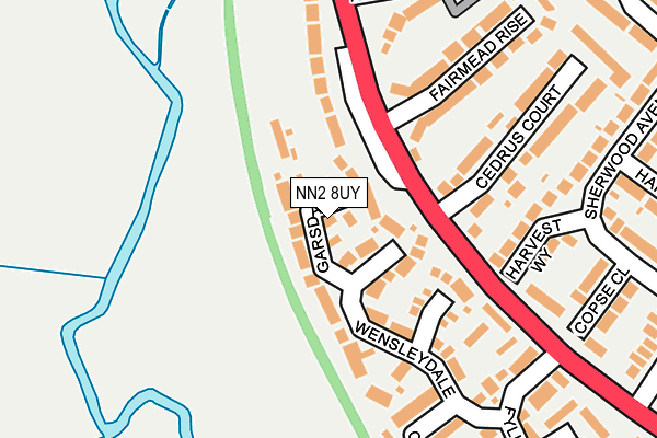 NN2 8UY map - OS OpenMap – Local (Ordnance Survey)