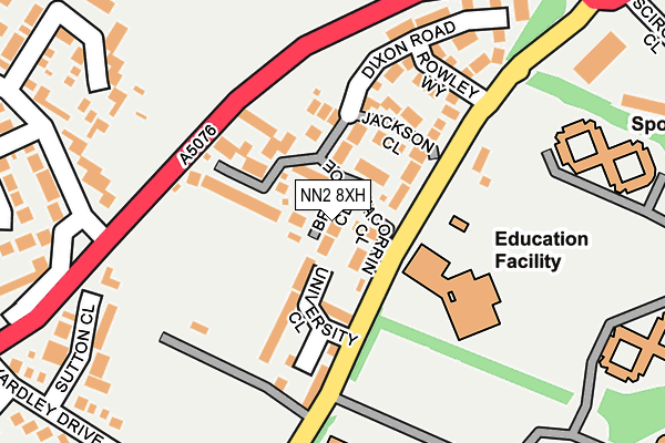 NN2 8XH map - OS OpenMap – Local (Ordnance Survey)