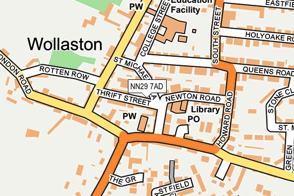 NN29 7AD map - OS OpenMap – Local (Ordnance Survey)