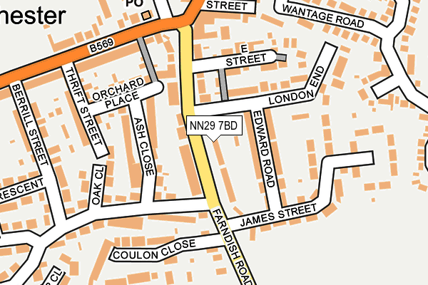 NN29 7BD map - OS OpenMap – Local (Ordnance Survey)
