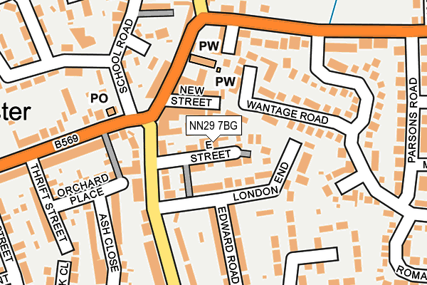 NN29 7BG map - OS OpenMap – Local (Ordnance Survey)
