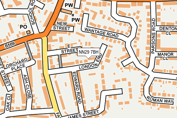 NN29 7BH map - OS OpenMap – Local (Ordnance Survey)