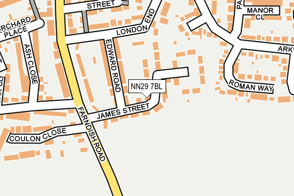 NN29 7BL map - OS OpenMap – Local (Ordnance Survey)