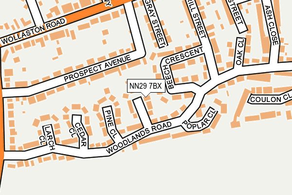 NN29 7BX map - OS OpenMap – Local (Ordnance Survey)