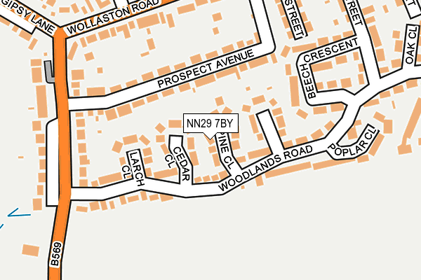 NN29 7BY map - OS OpenMap – Local (Ordnance Survey)