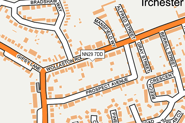 NN29 7DD map - OS OpenMap – Local (Ordnance Survey)