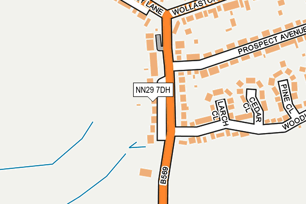 NN29 7DH map - OS OpenMap – Local (Ordnance Survey)